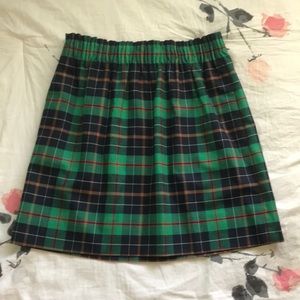 J. CREW Plaid Skirt